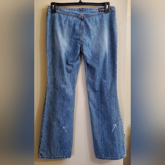 XOXO Bell Bottom / Flare Studded Jeans Size 9/10 - Picture 8 of 12